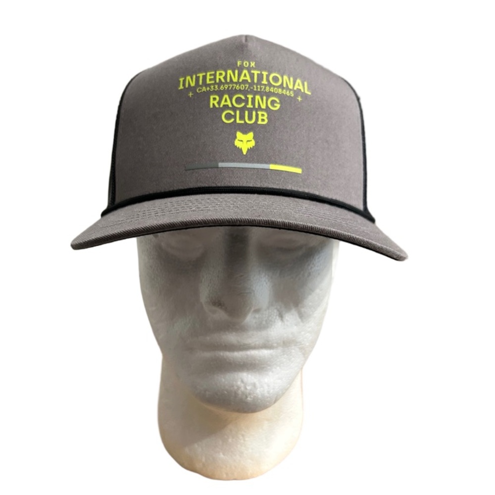 Fox Gray Racing Club Hat - Picture 1 of 6